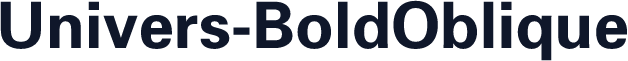 Univers-BoldOblique
