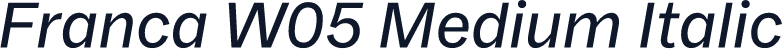 Franca W05 Medium Italic