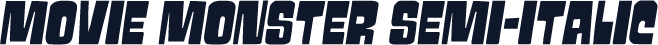 Movie Monster Semi-Italic