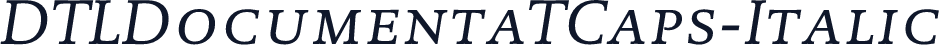 DTLDocumentaTCaps-Italic