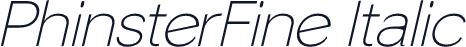 PhinsterFine Italic