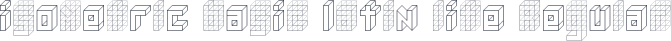 isometric basic latin lite Regular