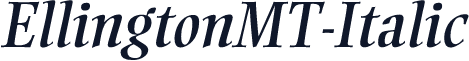 EllingtonMT-Italic