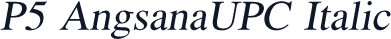 P5 AngsanaUPC Italic