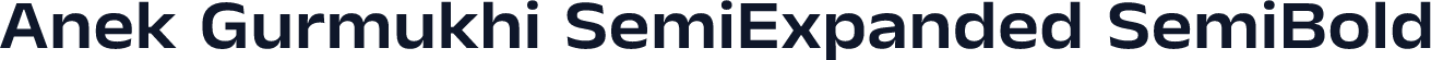 Anek Gurmukhi SemiExpanded SemiBold