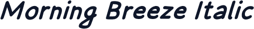 Morning Breeze Italic