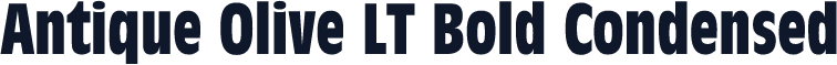 Antique Olive LT Bold Condensed