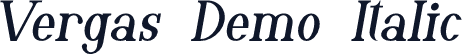Vergas Demo Italic