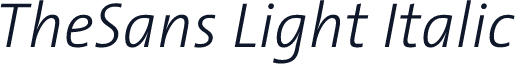 TheSans Light Italic
