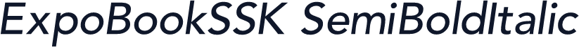 ExpoBookSSK SemiBoldItalic