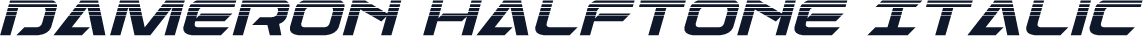 Dameron Halftone Italic