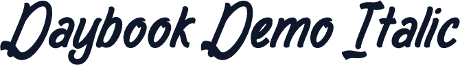 Daybook Demo Italic