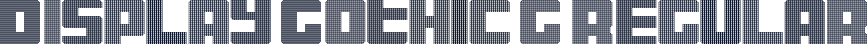 Display Gothic G Regular
