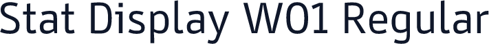 Stat Display W01 Regular