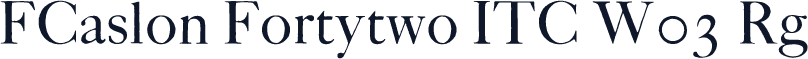 FCaslon Fortytwo ITC W03 Rg