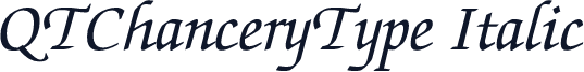 QTChanceryType Italic