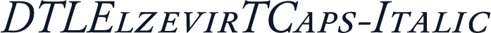 DTLElzevirTCaps-Italic