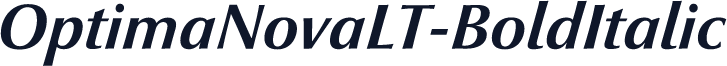 OptimaNovaLT-BoldItalic