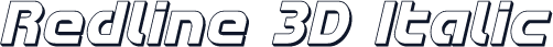 Redline 3D Italic