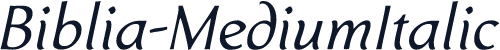 Biblia-MediumItalic