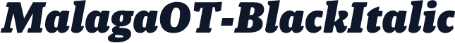 MalagaOT-BlackItalic