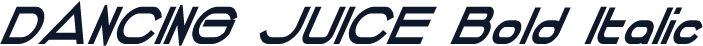 DANCING JUICE Bold Italic