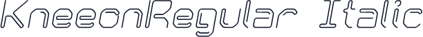 KneeonRegular Italic