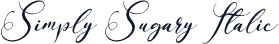Simply Sugary Italic