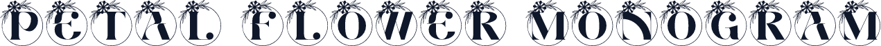 Petal Flower Monogram