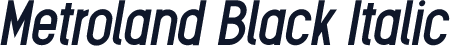 Metroland Black Italic
