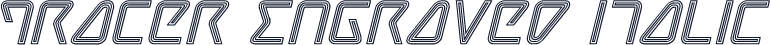 Tracer Engraved Italic