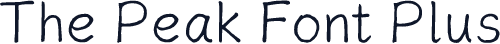 The Peak Font Plus