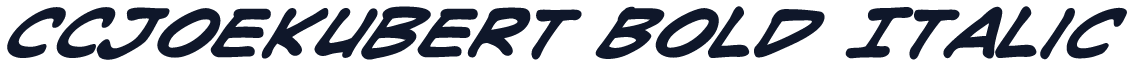 CCJoeKubert Bold Italic