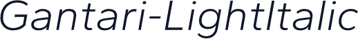 Gantari-LightItalic