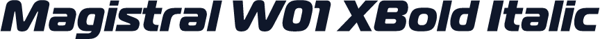 Magistral W01 XBold Italic