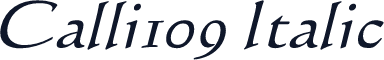 Calli109 Italic