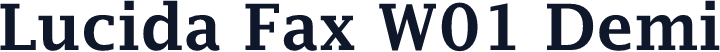 Lucida Fax W01 Demi