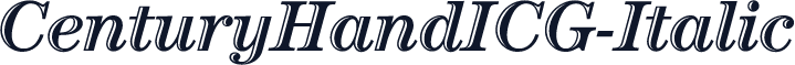 CenturyHandICG-Italic