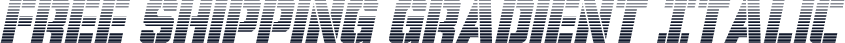 Free Shipping Gradient Italic