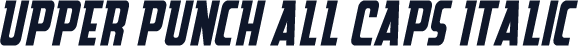 Upper Punch All Caps Italic