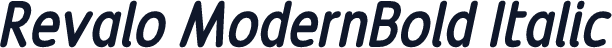 Revalo ModernBold Italic