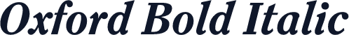 Oxford Bold Italic
