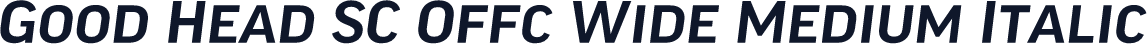 Good Head SC Offc Wide Medium Italic