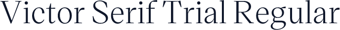 Victor Serif Trial Regular