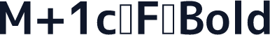 M+1c F Bold
