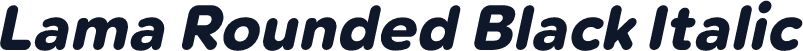Lama Rounded Black Italic