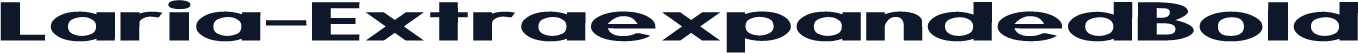 Laria-ExtraexpandedBold