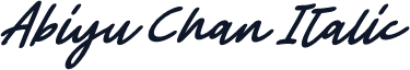 Abiyu Chan Italic