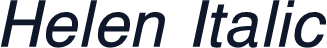 Helen Italic