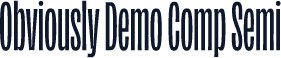 Obviously Demo Comp Semi